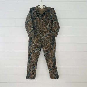 Vintage Mossy Oak Camouflage Coveralls Men’s XL Long 100% Cotton